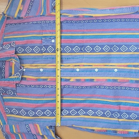 VTG jeans wear multi colored cowgirl size small shirt - Picture 4 of 6